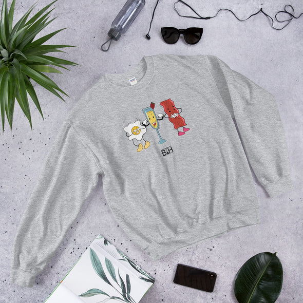 3 Wise Brunch Crewneck Sweater